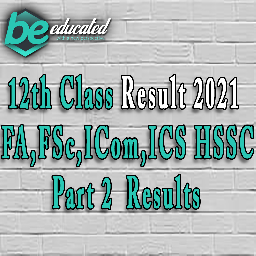 12th Class Result 2021 FA FSc ICom ICS HSSC Part 2 Results